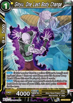 Ginyu, One Last Body Change - Vicious Rejuvenation