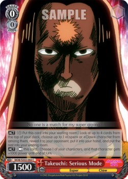 Takeuchi: Serious Mode - Mob Psycho 100