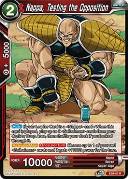 Nappa, Testing the Opposition - Battle Evolution Booster