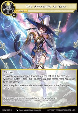 The Awakening of Zero - The Magic Stone War - Zero