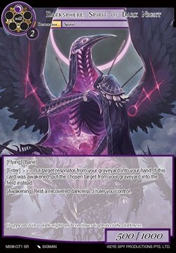 Darksphere, Spirit of Dark Night - The Magic Stone War - Zero