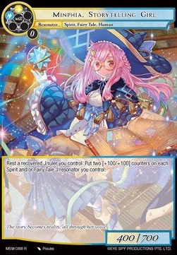 Minphia, Storytelling Girl - The Magic Stone War - Zero