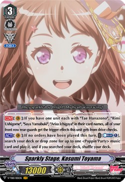 Sparkly Stage, Kasumi Toyama [V Format] (V.1 - Vanguard Rare) - BanG Dream! FILM LIVE