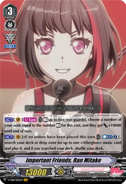 Important Friends, Ran Mitake [V Format] (V.1 - Vanguard Rare) - BanG Dream! FILM LIVE