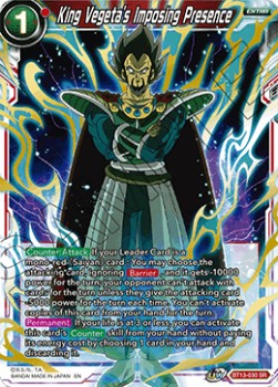 King Vegeta's Imposing Presence - Supreme Rivalry