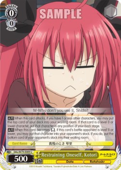 Restraining Oneself, Kotori - Date A Live
