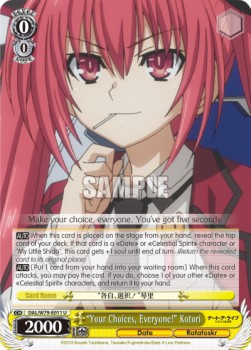 "Your Choices, Everyone!" Kotori - Date A Live