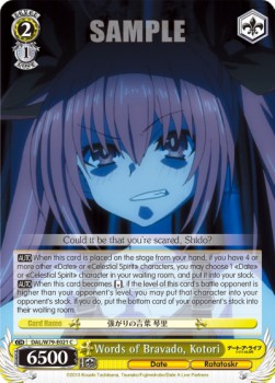 Words of Bravado, Kotori - Date A Live