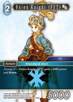 Onion Knight (FFT) (13-025) - Opus XIII: Crystal Radiance