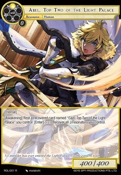 Abel, Top Two of the Light Palace - Rebirth of Legend