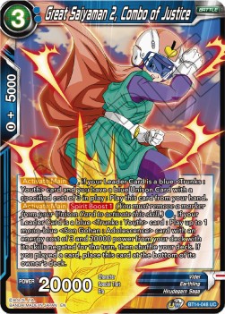 Great Saiyaman 2, Combo of Justice - Cross Spirits