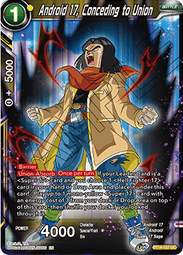 Android 17, Conceding to Union - Cross Spirits