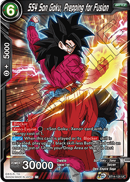 SS4 Son Goku, Prepping for Fusion - Cross Spirits