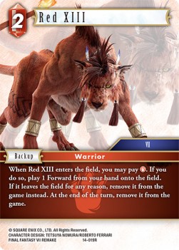 Red XIII (14-019) - Opus XIV: Crystal Abyss