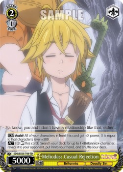 Meliodas: Casual Rejection - The Seven Deadly Sins