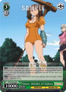 Diane: Wielder of Gideon (V.1 - Rare) - The Seven Deadly Sins