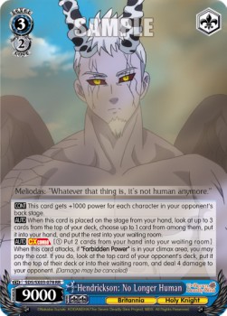 Hendrickson: No Longer Human (V.1 - Double Rare) - The Seven Deadly Sins