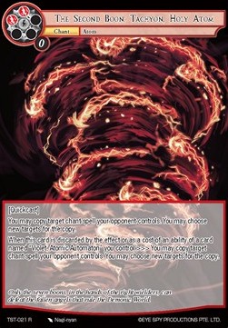 The Second Boon: Tachyon, Holy Atom - The Seventh