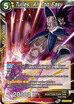 Turles, All Too Easy - Saiyan Showdown