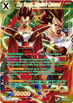 King Vegeta, Invasion's Command (V.2 - Special Rare) - Saiyan Showdown