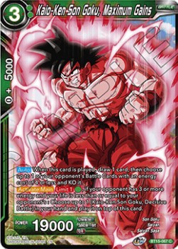 Kaio-Ken Son Goku, Maximum Gains - Saiyan Showdown