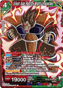 Great Ape Raditz, Might Unleashed - Saiyan Showdown