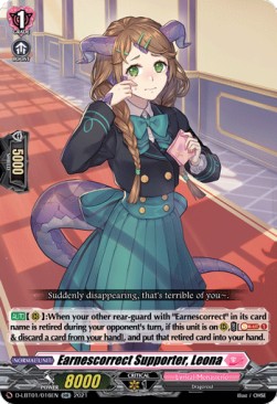 Earnescorrect Supporter, Leona [D Format] (V.1 - Double Rare) - Lyrical Melody