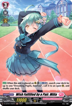 Wish Fulfilled by a Pair, Milia [D Format] (V.2 - Holo) - Lyrical Melody
