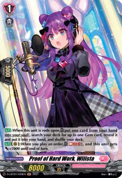 Proof of Hard Work, Wilista [D Format] (V.2 - Holo) - Lyrical Melody