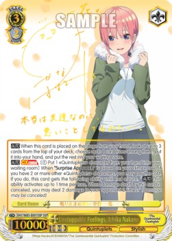 Unstoppable Feelings, Ichika Nakano (V.2 - Super Special Rare) - The Quintessential Quintuplets