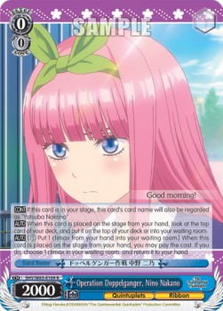 Operation Doppelganger, Nino Nakano (V.1 - Rare) - The Quintessential Quintuplets