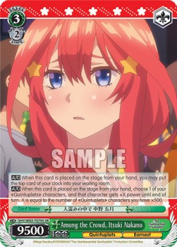 Among the Crowd, Itsuki Nakano (V.2 - Super Rare) - The Quintessential Quintuplets