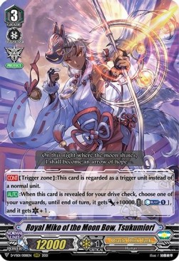 Royal Miko of the Moon Bow, Tsukumiori [V Format] (V.1 - Triple Rare) - V Clan Collection Vol.1