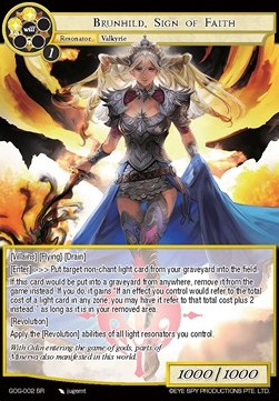 Brunhild, Sign of Faith - Game of Gods