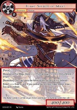 Flame Soldier of Ma'at - Game of Gods