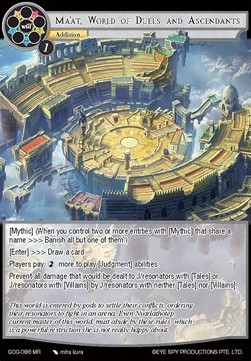 Ma'at, World of Duels and Ascendants - Game of Gods