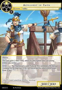 Artillerist of Faith - Starter Deck: Villains