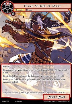 Flame Soldier of Ma'at - Starter Deck: Tales