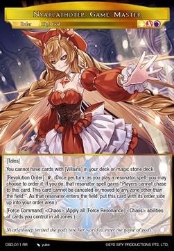 Nyarlathotep, Game Master // Order of Chaos - Starter Deck: Tales