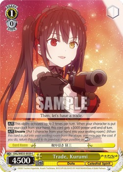 Trade, Kurumi - Date A Bullet
