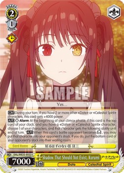 Shadow That Should Not Exist, Kurumi - Date A Bullet