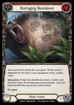 Barraging Beatdown (Red) (Regular) - Welcome to Rathe - Alpha