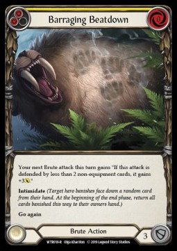 Barraging Beatdown (Yellow) (Regular) - Welcome to Rathe - Alpha