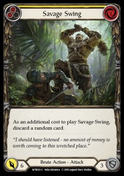 Savage Swing (Yellow) (Regular) - Welcome to Rathe - Alpha