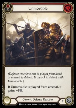 Unmovable (Red) (Regular) - Welcome to Rathe - Unlimited
