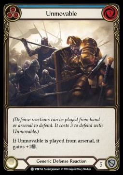 Unmovable (Blue) (Regular) - Welcome to Rathe - Unlimited