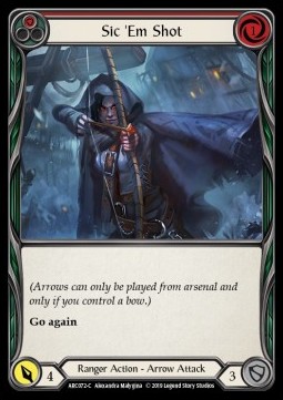 Sic 'Em Shot (Red) (Regular) - Arcane Rising - First