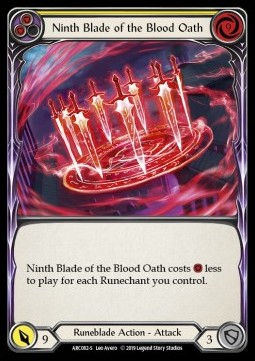 Ninth Blade of the Blood Oath (Regular) - Arcane Rising - First