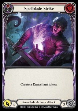 Spellblade Strike (Red) (Rainbow Foil) - Arcane Rising - First