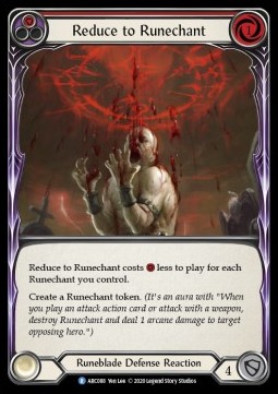 Reduce to Runechant (Red) (Regular) - Arcane Rising - Unlimited